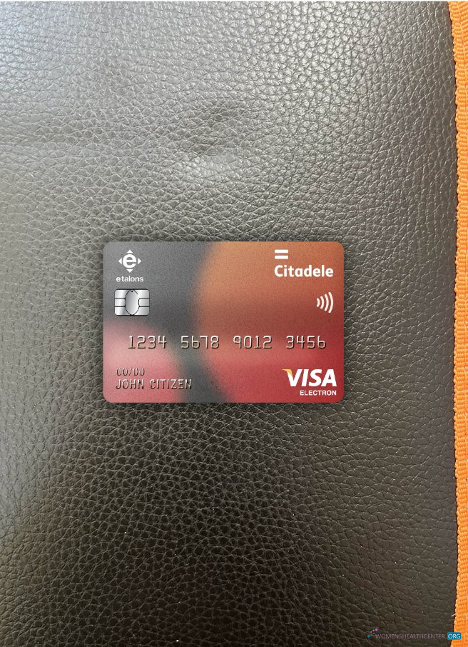 Download Estonia Citadele filiale AS bank visa electron card photolook front Photoshop template